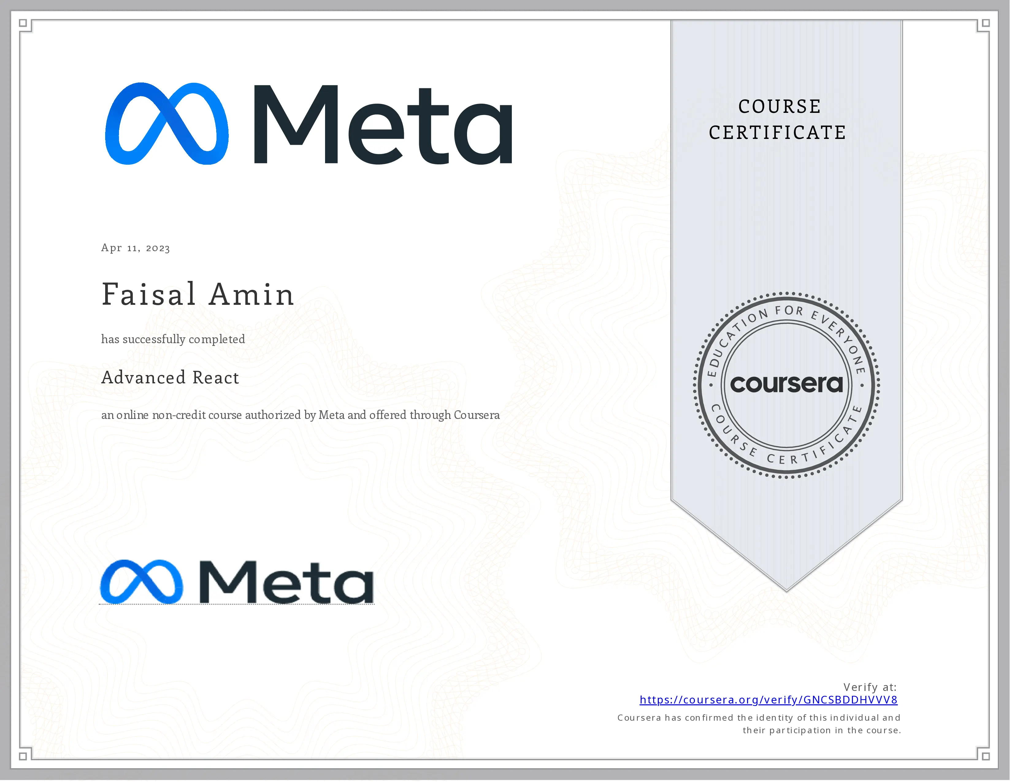 React Developer Certification
